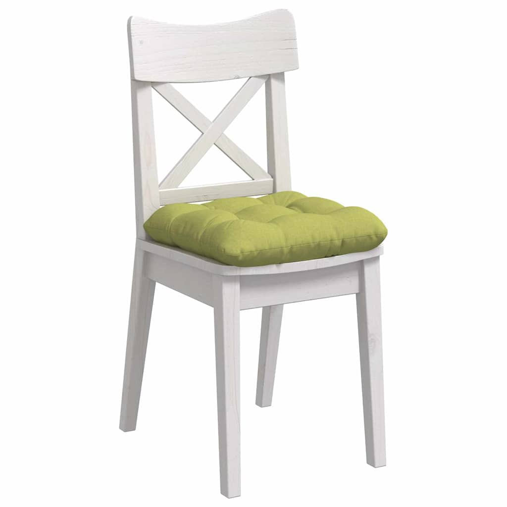 Cuscini per Seduta 4 pcs Verde chiaro 40 x 40 x 12 cm Tessuto