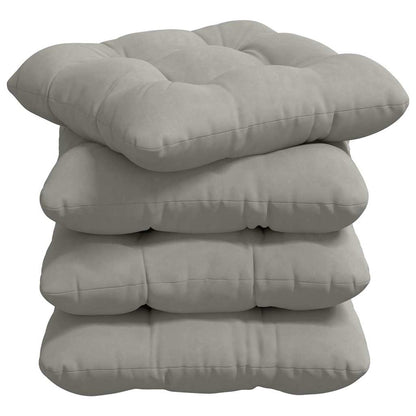 Cuscini per Seduta 4 pcs Grigio chiaro 40 x 40 cm