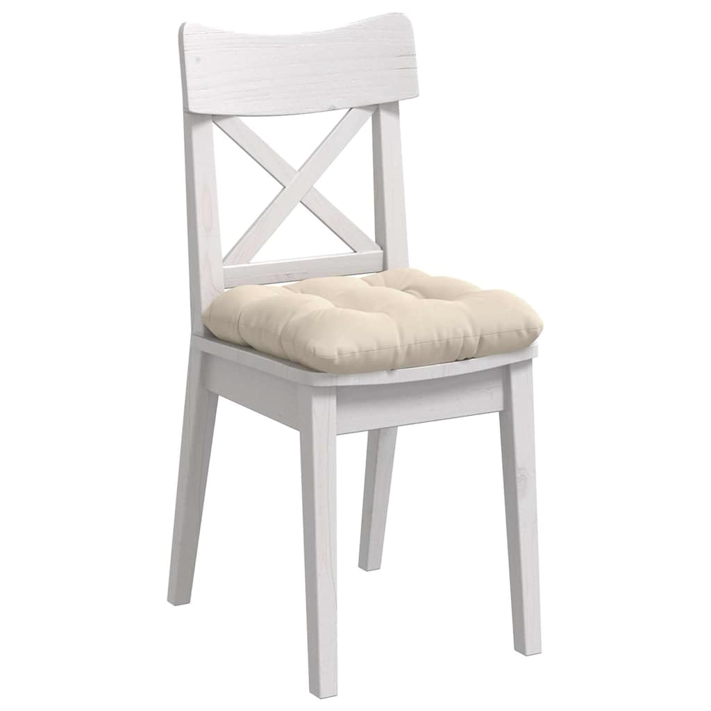 Cuscini per Seduta 4 pcs Beige 40 x 40 cm Tessuto in Microfibra