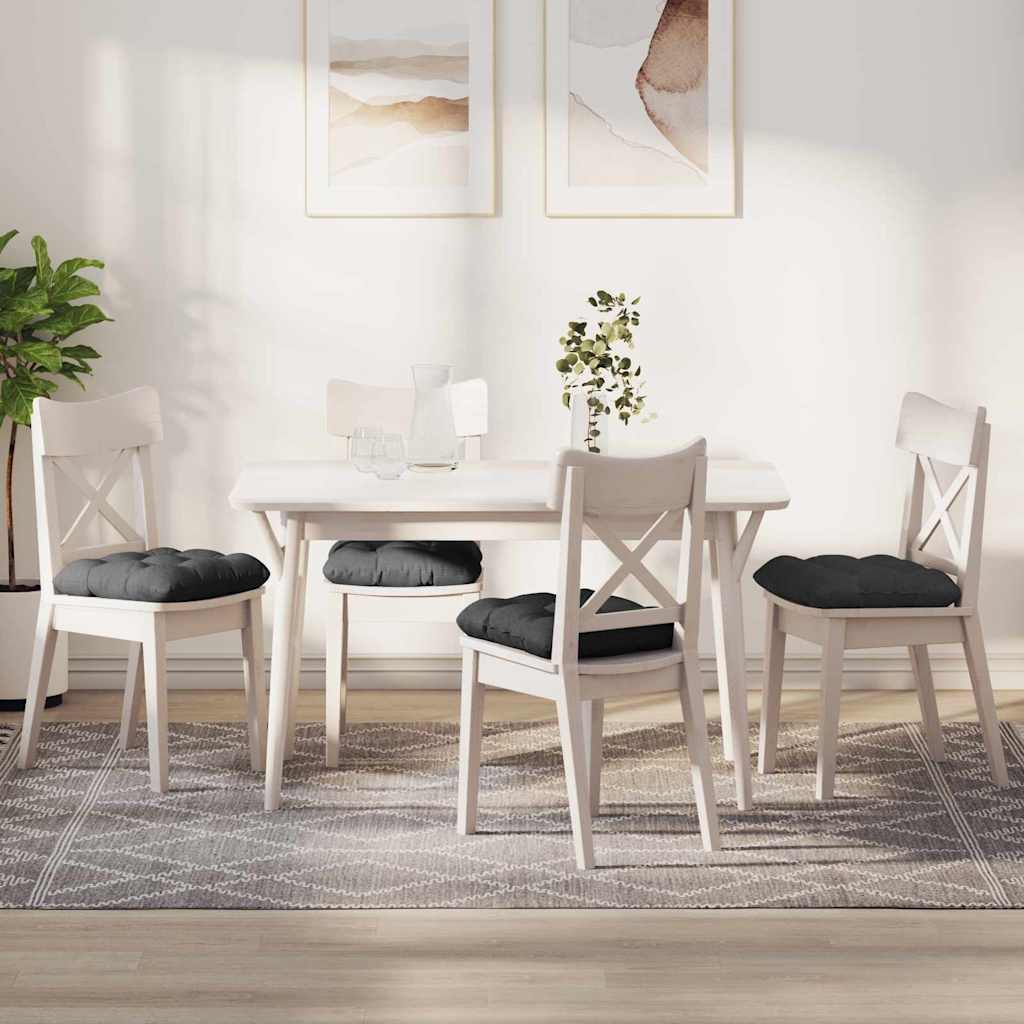 Cuscini per Seduta 4 pcs Grigio scuro 40 x 40 cm