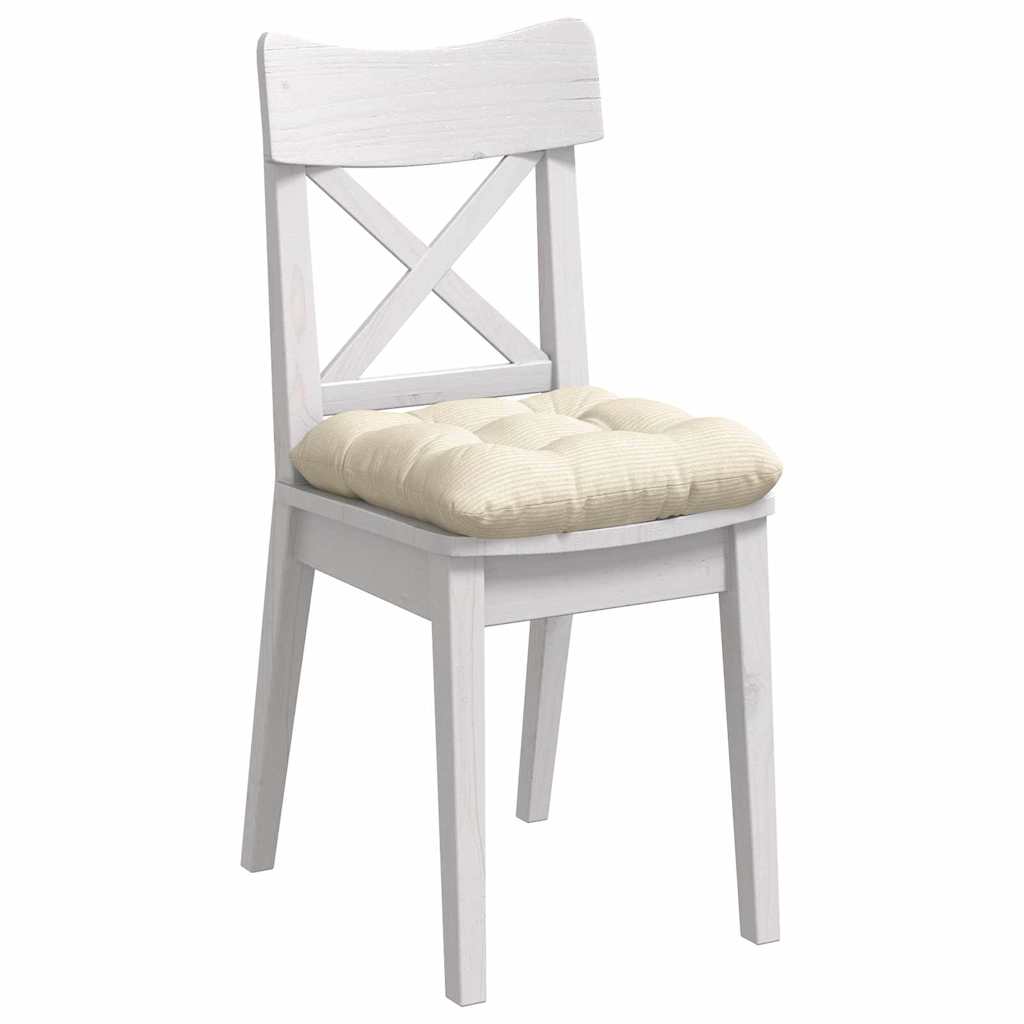 Cuscini per Seduta 4 pcs Crema 40 x 40 cm Tessuto in Cords
