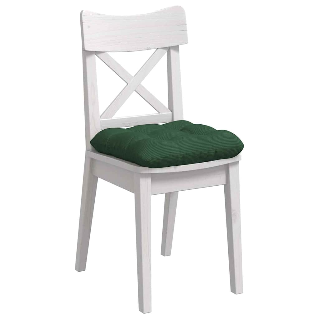 Cuscini per Seduta 4 pcs Verde Scuro 40 x 40 cm