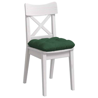 Cuscini per Seduta 4 pcs Verde Scuro 40 x 40 cm