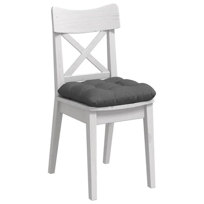 Cuscini per Seduta 4 pcs Grigio scuro 45 x 45 x 12 cm Tessuto