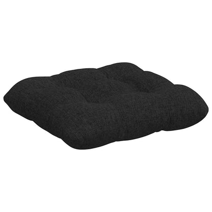 Cuscini per Seduta 4 pcs Nero 45 x 45 x 12 cm Tessuto
