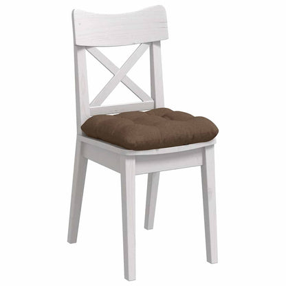 Cuscini per Seduta 4 pcs Marrone 45 x 45 x 12 cm Tessuto