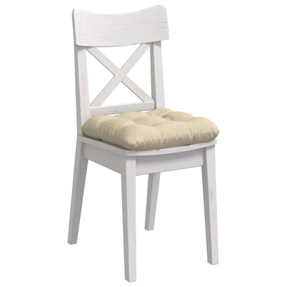 Cuscini per Seduta 4 pcs Crema 45 x 45 x 12 cm Tessuto