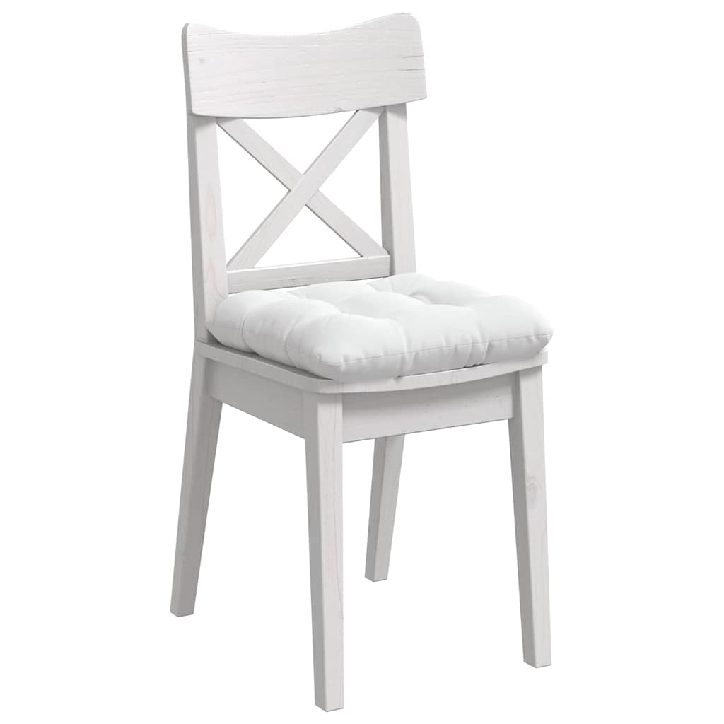 Cuscini per Seduta 4 pcs Bianco 45 x 45 x 12 cm Tessuto