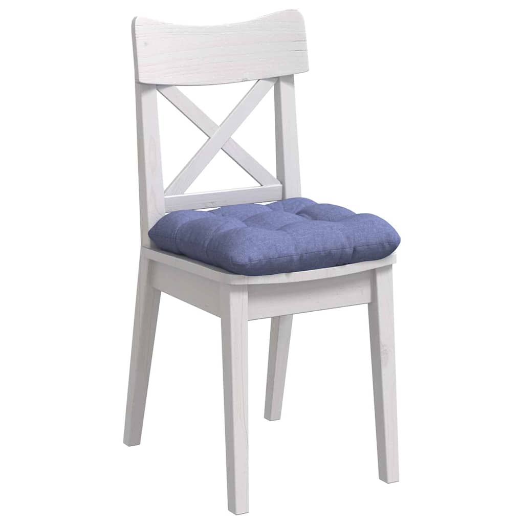 Cuscini per Seduta 4 pcs Blu jeans 45 x 45 x 12 cm Tessuto