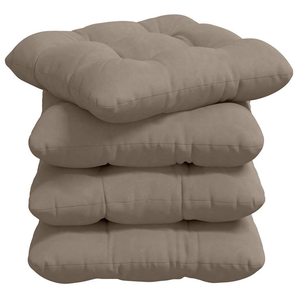 Cuscini per Seduta 4 pcs Talpa 45 x 45 cm Tessuto in Microfibra