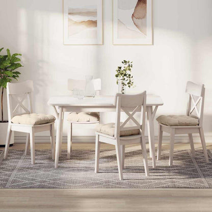 Cuscini per Seduta 4 pcs Beige 45 x 45 cm Tessuto in Microfibra