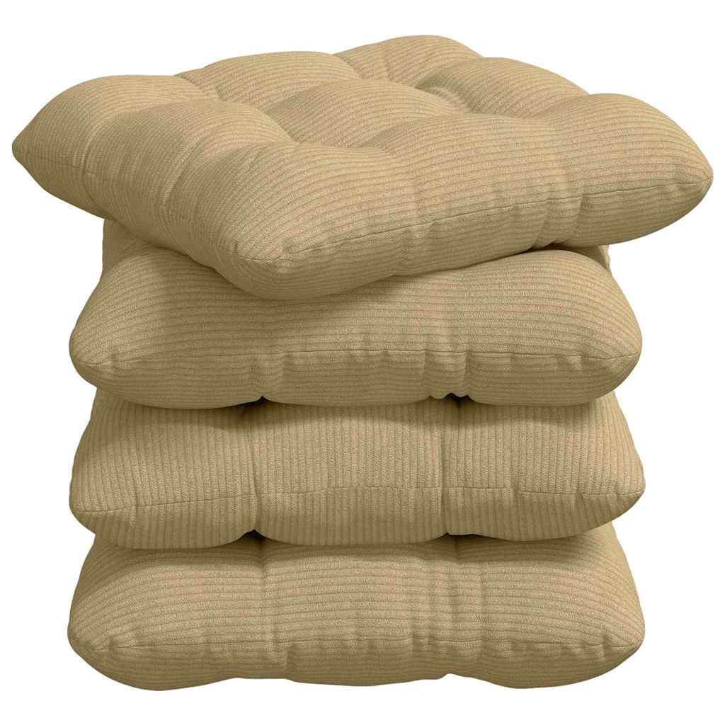 Cuscini per Seduta 4 pcs Grigio Verde 45 x 45 cm