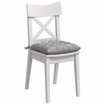 Cuscini per Seduta 4 pcs Grigio Nuvola 40 x 40 x 6 cm Tessuto