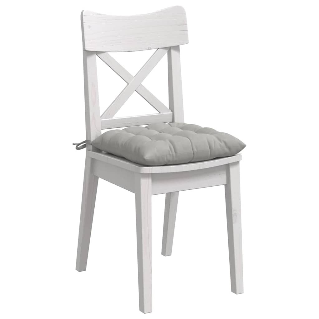 Cuscini per Seduta 4 pcs Grigio chiaro 40 x 40 x 6 cm