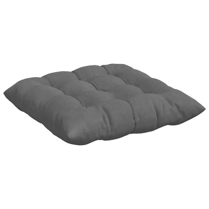 Cuscini per Seduta 4 pcs Grigio scuro 40 x 40 x 6 cm Microfibra