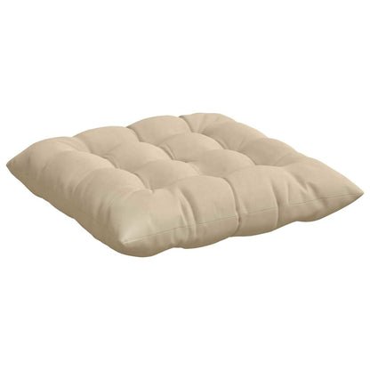 Cuscini per Seduta 4 pcs Crema 40 x 40 x 6 cm Microfibra