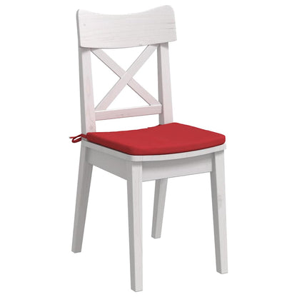 Cuscini per Seduta 4 pcs Rosso 40 x 40 x 3 cm Tessuto