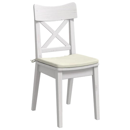 Cuscini per Seduta 4 pcs Crema 40 x 40 x 3 cm Velluto