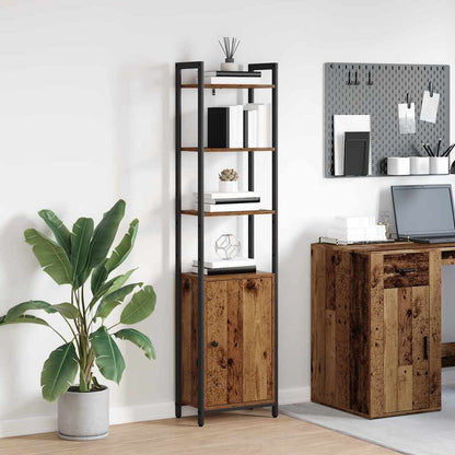Armadio per Libri Legno vecchio 40 x 24 x 161 cm