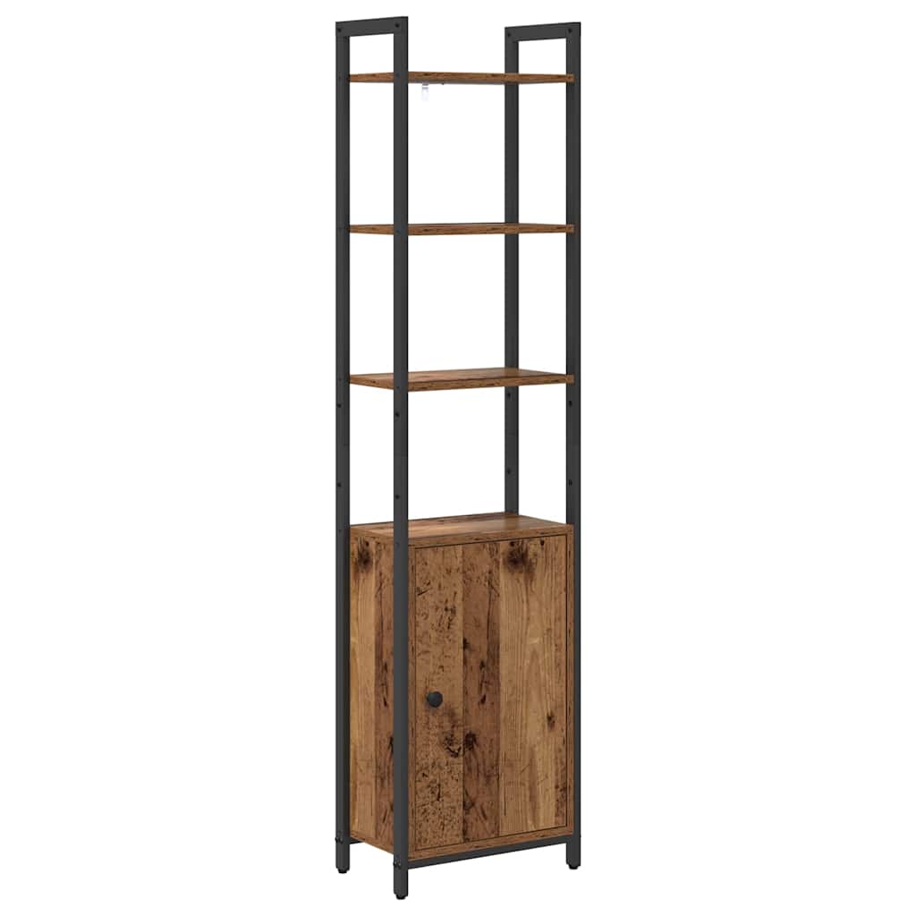 Armadio per Libri Legno vecchio 40 x 24 x 161 cm