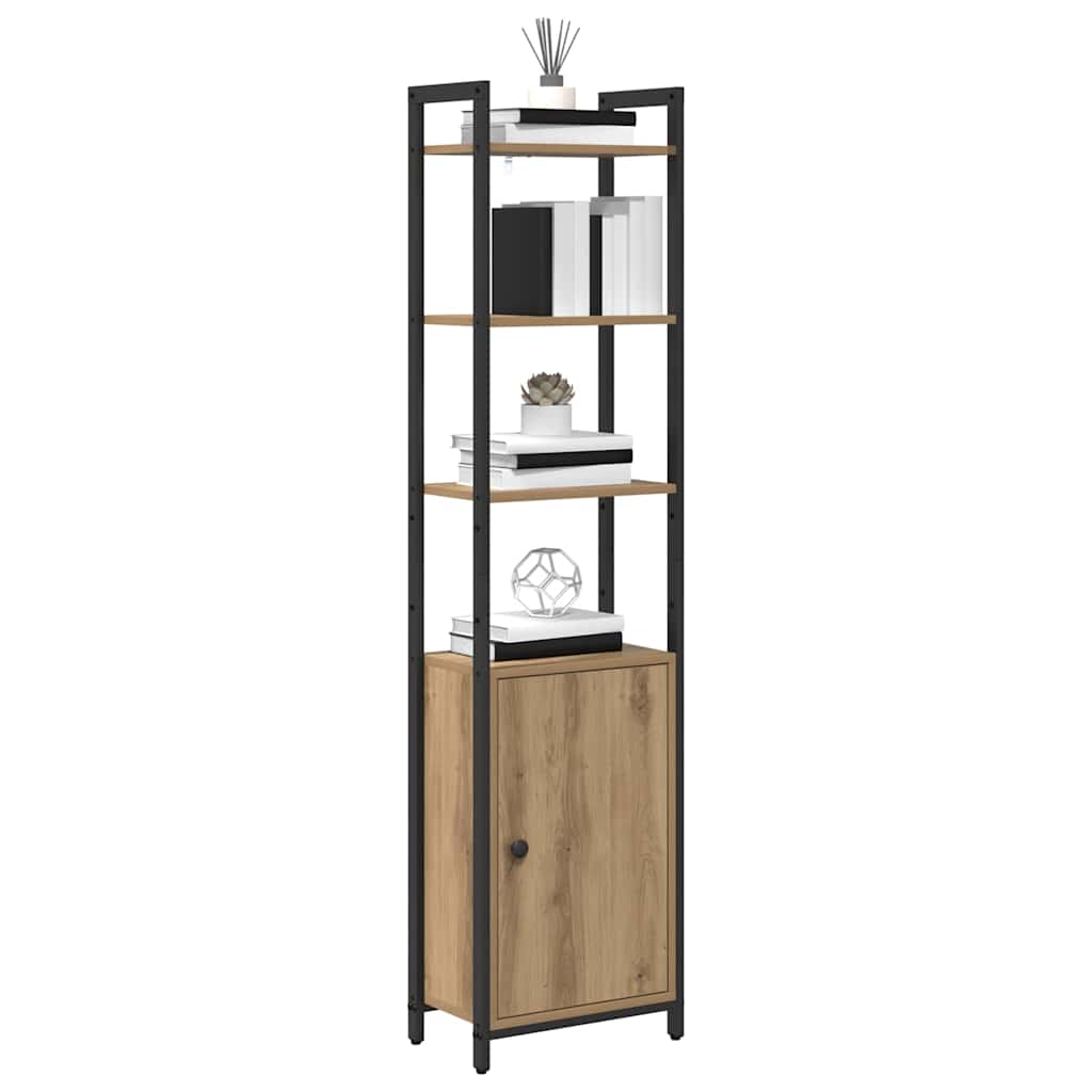 Armadio per Libri Rovere artigianale 40 x 24 x 161 cm