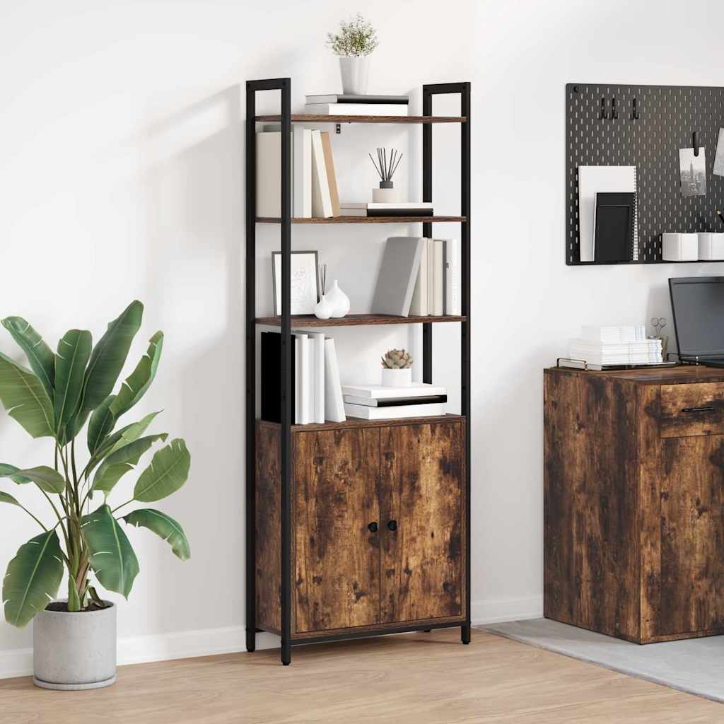 Armadio per Libri Rovere fumÃ© 60 x 24 x 161 cm