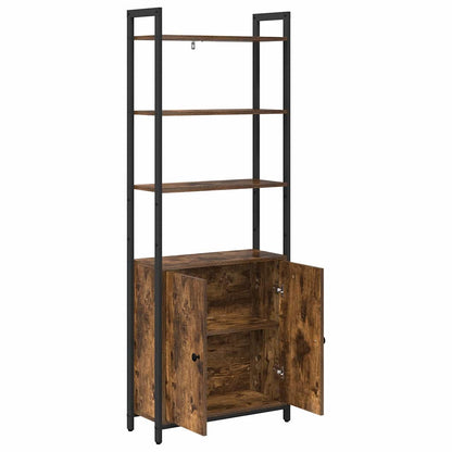 Armadio per Libri Rovere fumÃ© 60 x 24 x 161 cm