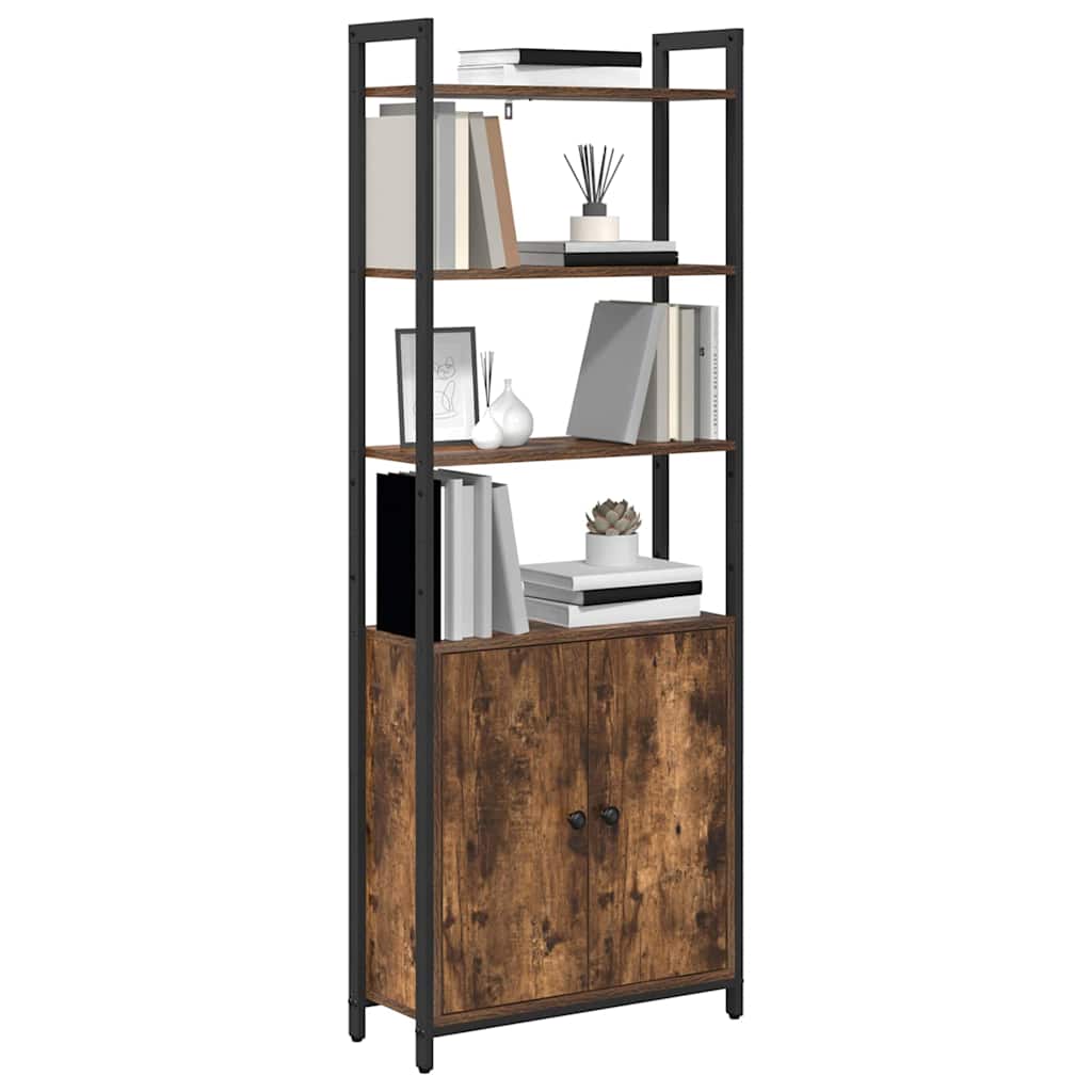 Armadio per Libri Rovere fumÃ© 60 x 24 x 161 cm