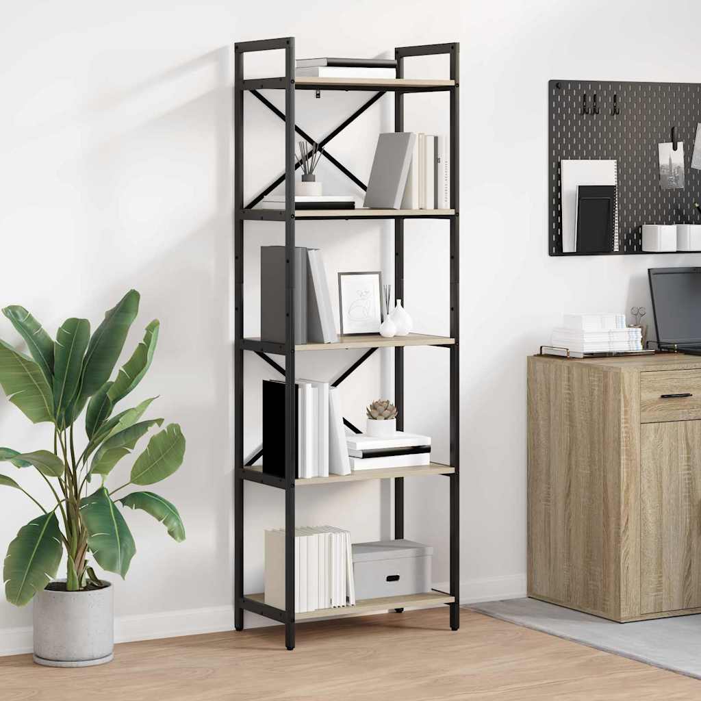 Libreria Rovere Sonoma 56 x 34 x 171 cm Legno multistrato
