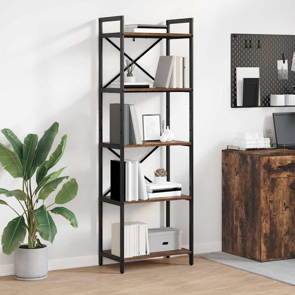 Libreria Rovere fumÃ© 56 x 34 x 171 cm Legno multistrato
