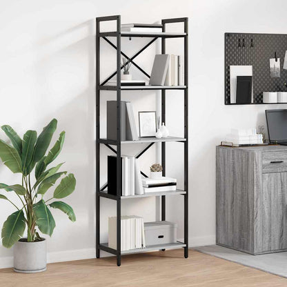 Libreria Grigio Sonoma 56 x 34 x 171 cm Legno multistrato