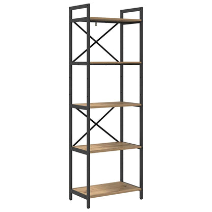 Libreria Rovere artigianale 56 x 34 x 171 cm Legno multistrato