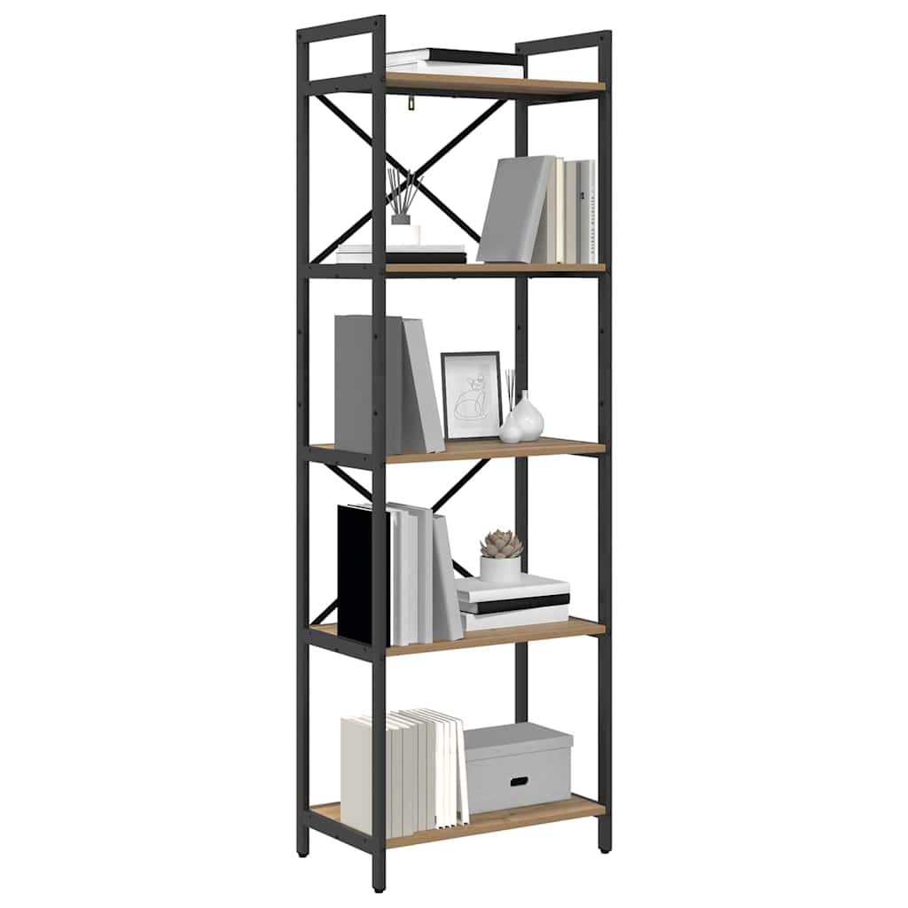 Libreria Rovere artigianale 56 x 34 x 171 cm Legno multistrato