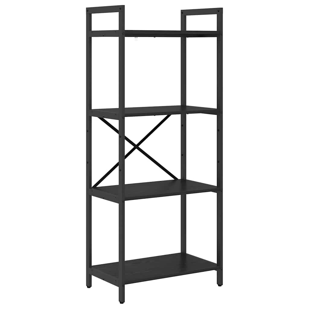 Libreria Rovere Nero 56 x 34 x 133,5 cm Legno multistrato