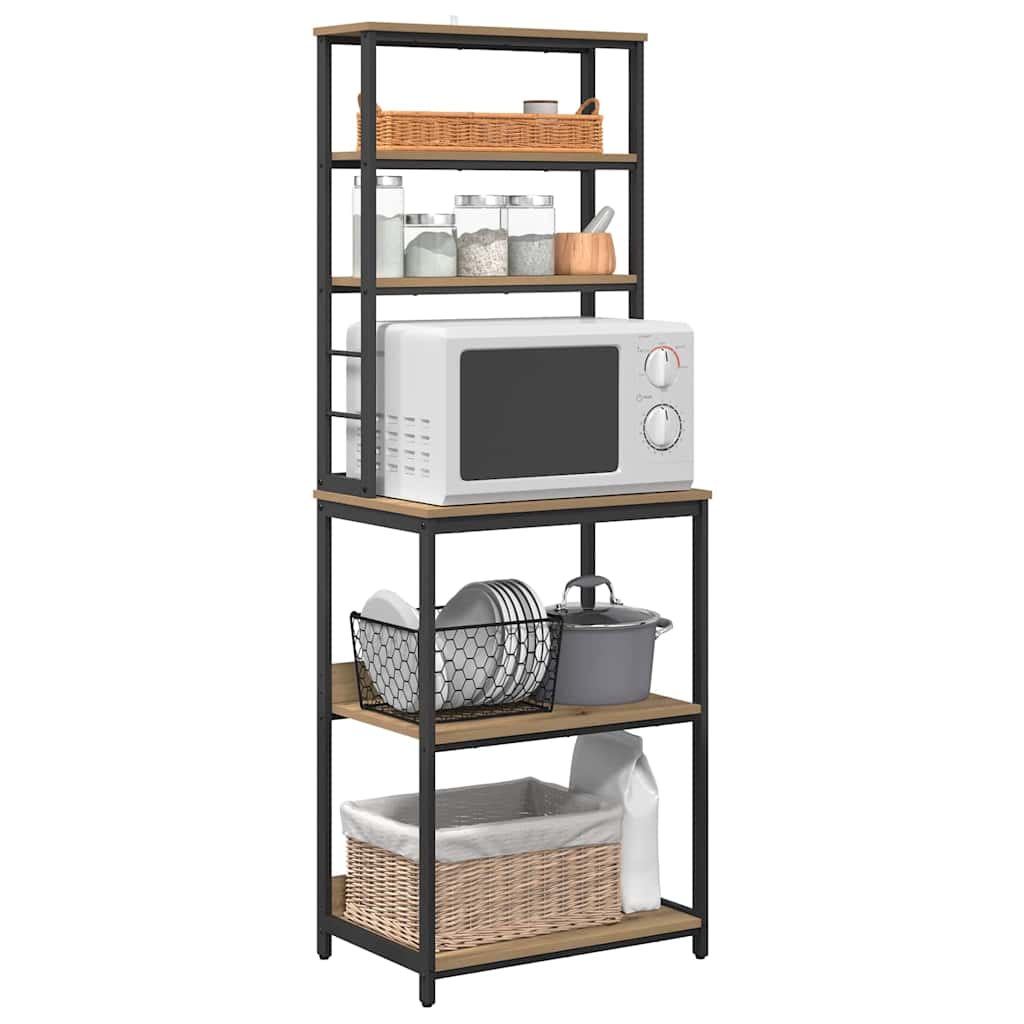 Mensola da cucina Rovere artigianale 60 x 40 x 168 cm