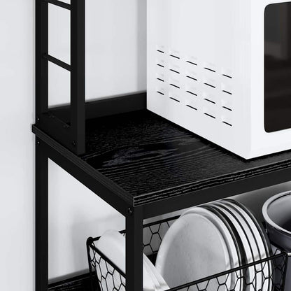 Mensola da cucina Rovere Nero 80 x 40 x 168 cm