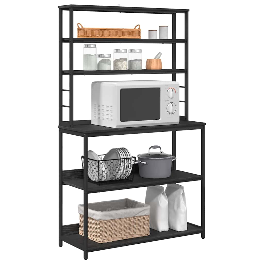Mensola da cucina Rovere Nero 100 x 40 x 168 cm