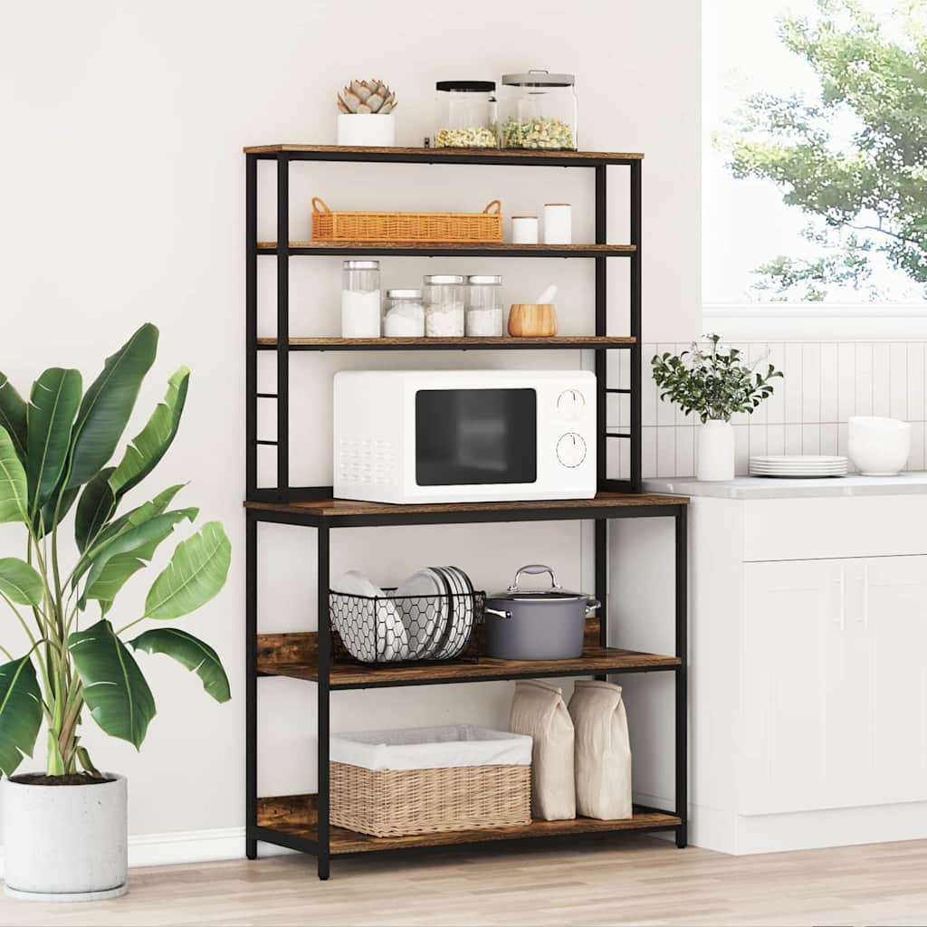 Mensola da cucina Rovere fumÃ© 100 x 40 x 168 cm