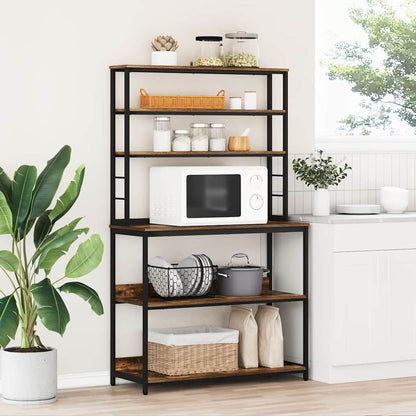 Mensola da cucina Rovere fumÃ© 100 x 40 x 168 cm