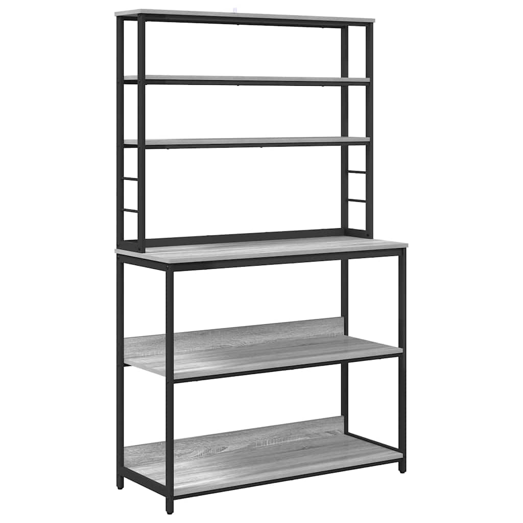 Mensola da cucina Grigio Sonoma 100 x 40 x 168 cm