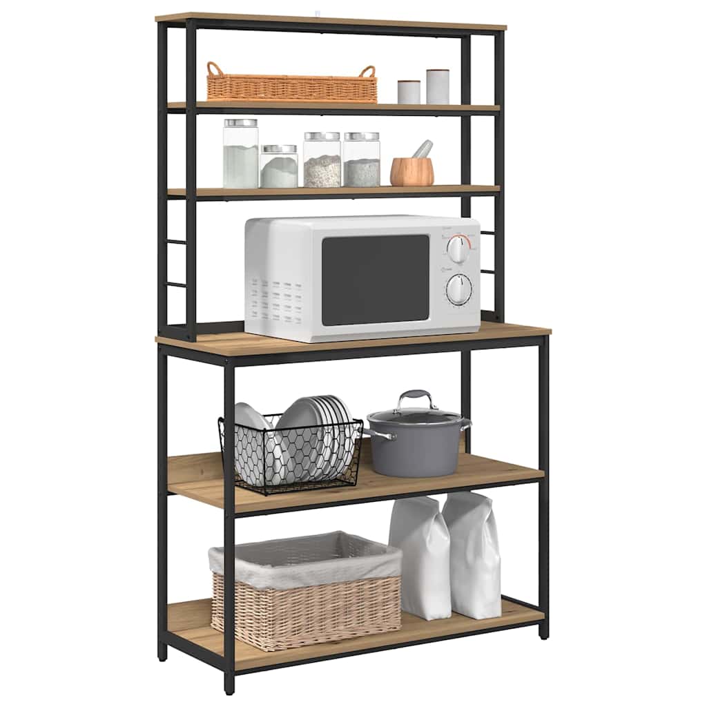 Mensola da cucina Rovere artigianale 100 x 40 x 168 cm