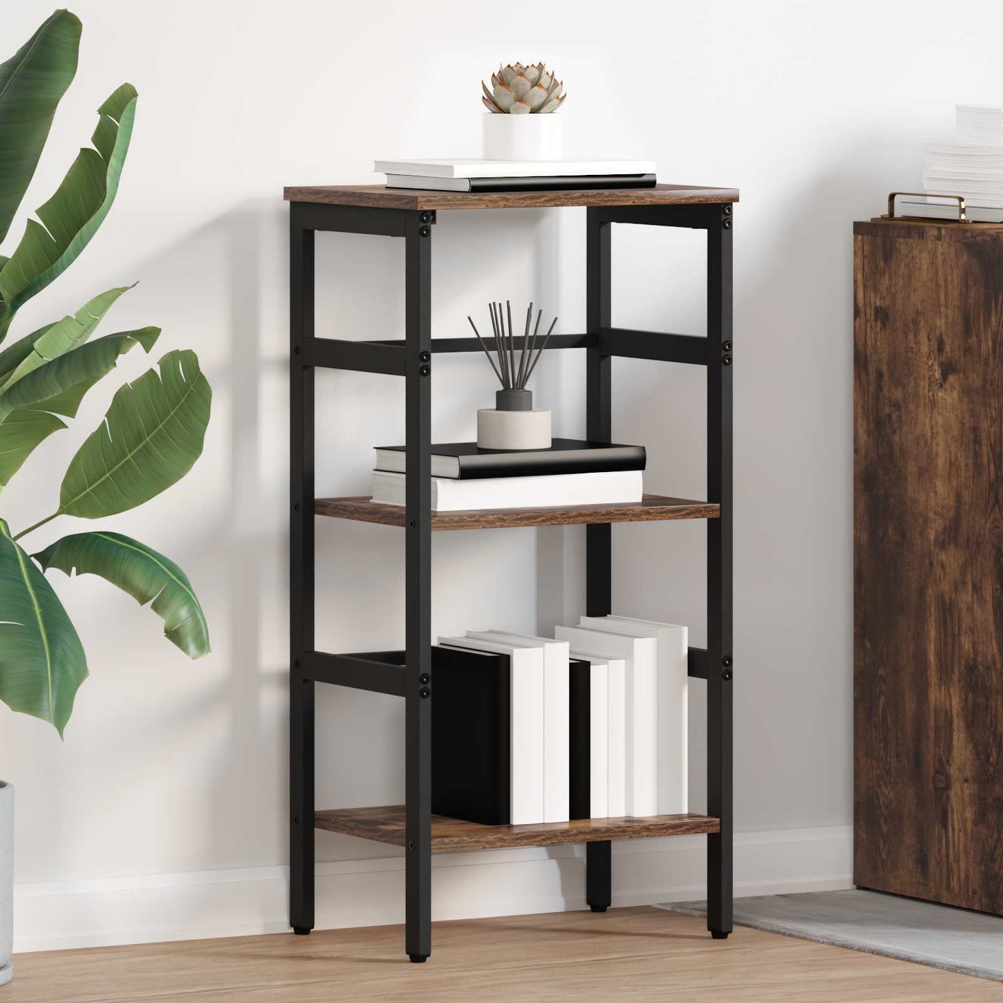 Libreria Rovere fumÃ© 40 x 29,5 x 81 cm Legno multistrato