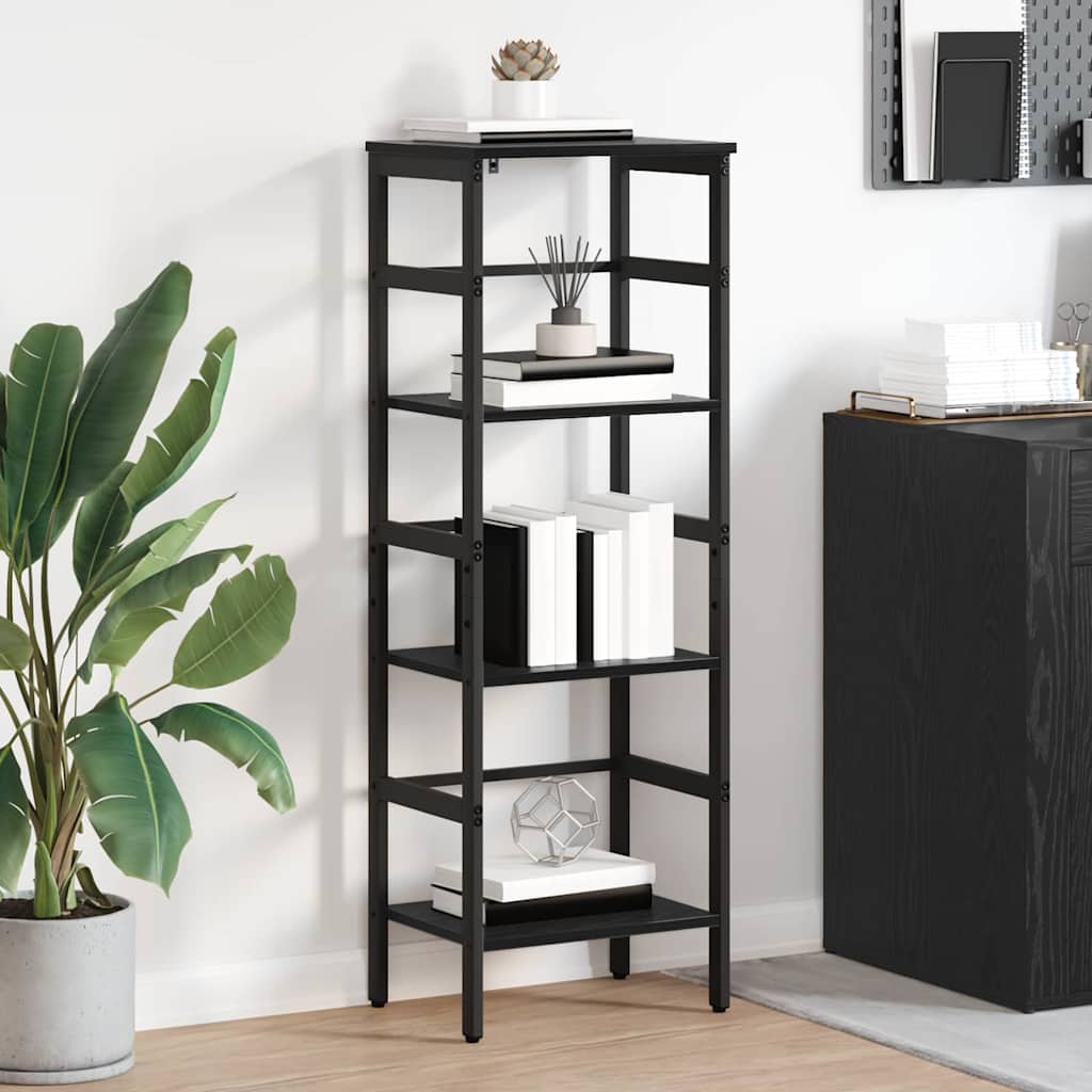 Libreria Rovere Nero 40 x 29,5 x 115 cm Legno multistrato