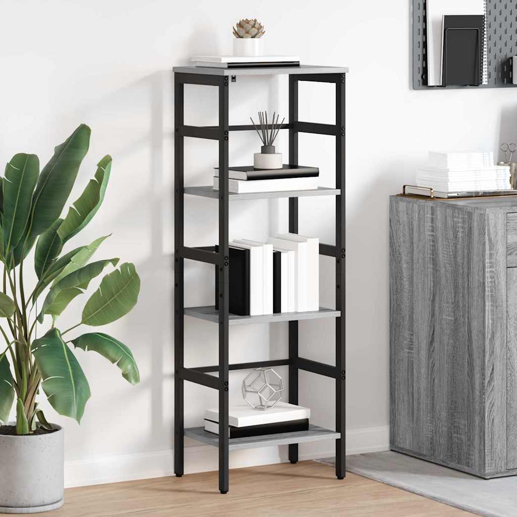 Libreria Grigio Sonoma 40 x 29,5 x 115 cm Legno multistrato