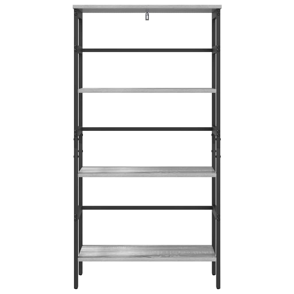 Libreria Grigio Sonoma 60 x 29,5 x 115 cm Legno multistrato