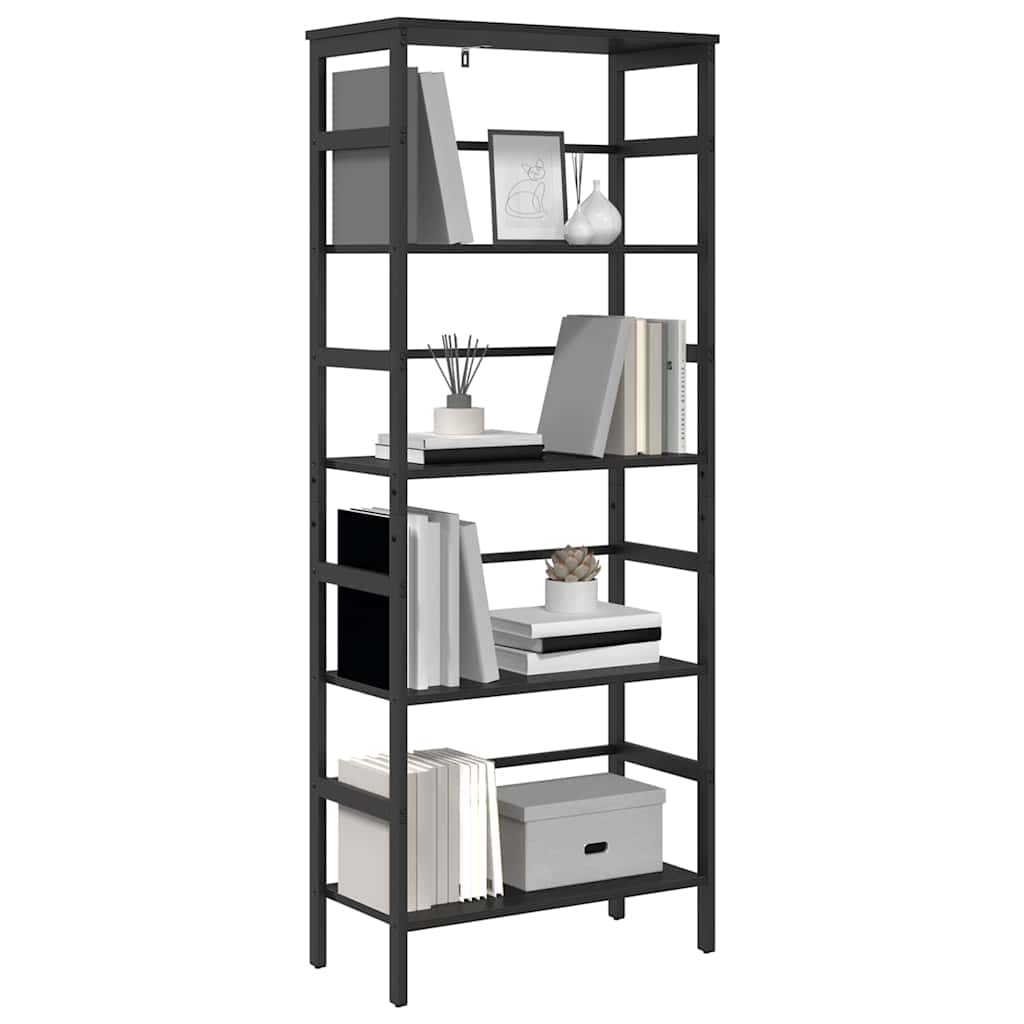 Libreria Rovere Nero 60 x 29,5 x 149 cm Legno multistrato