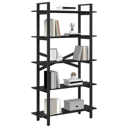Libreria Rovere Nero 100 x 33,5 x 178 cm Legno multistrato