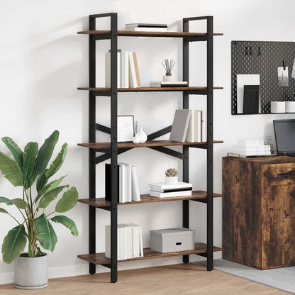 Libreria Rovere fumÃ© 100 x 33,5 x 178 cm Legno multistrato