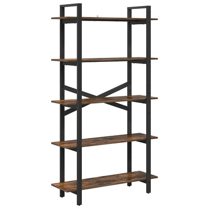 Libreria Rovere fumÃ© 100 x 33,5 x 178 cm Legno multistrato