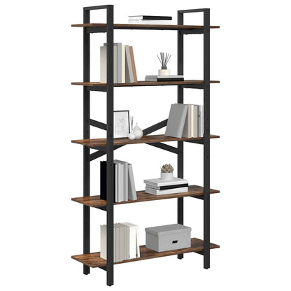 Libreria Rovere fumÃ© 100 x 33,5 x 178 cm Legno multistrato